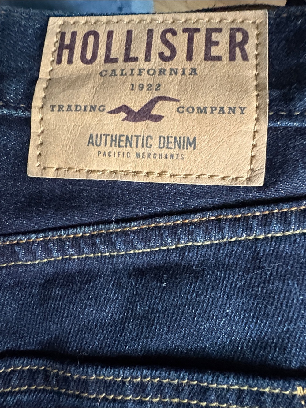 Hollister Men's Deep Indigo Skinny Jeans